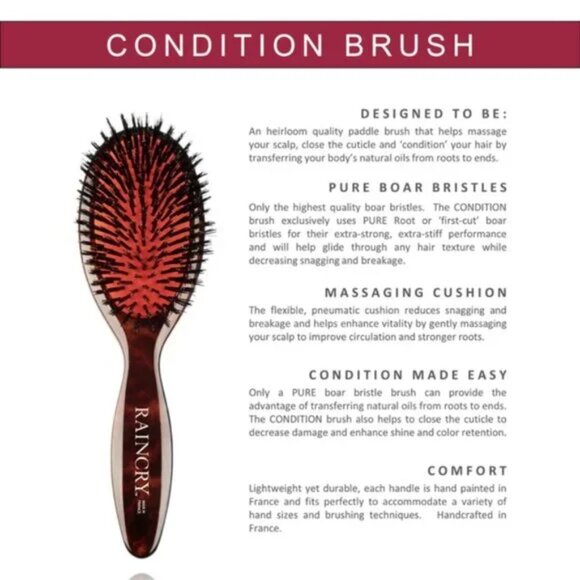 Condition Pure Natural Bristle Paddle Brush - Picture 6 of 6
